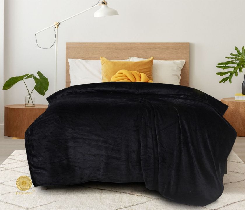 Unicolor Solid  Woolen Bedding Set - The Gharnish - A Unit of Satkala Creations