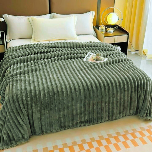 Rabbit Fur Super Soft Blanket / Duvet for Winters - The Gharnish - A Unit of Satkala Creations