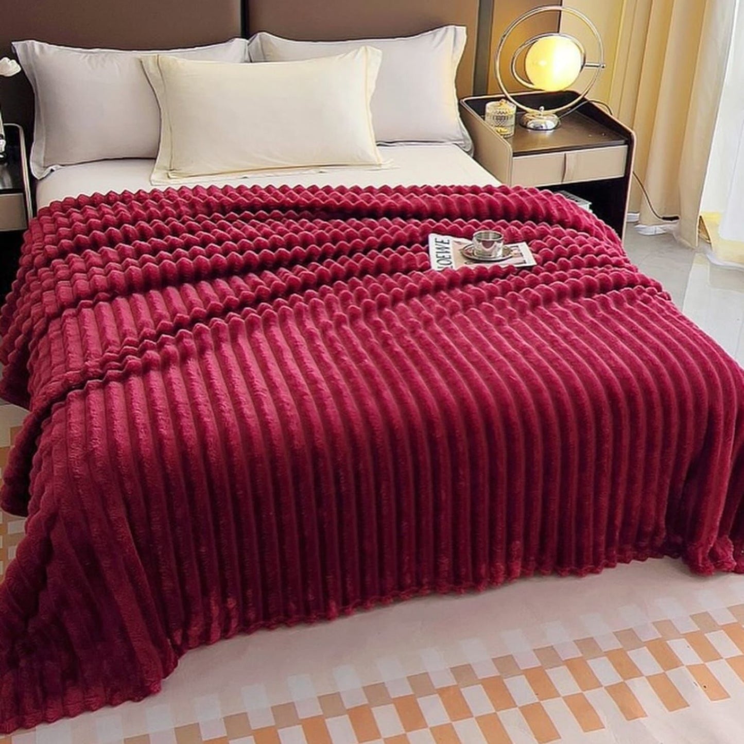 Rabbit Fur Super Soft Blanket / Duvet for Winters - The Gharnish - A Unit of Satkala Creations