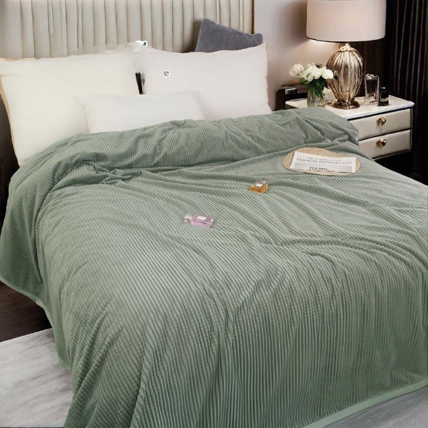 Double bed AC blanket by The Gharnish, soft and cozy blanket designed for double beds, perfect for warm comfort during hot weather.