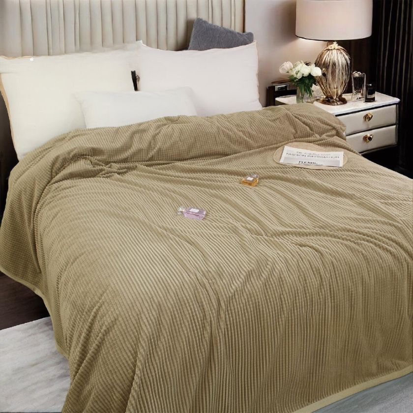 Double bed AC blanket by The Gharnish, featuring soft, cozy fabric designed for comfortable cooling and warmth.
