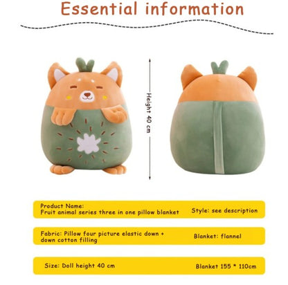 Fruit Series Toys Cum AC Blanket for Kids - The Gharnish - A Unit of Satkala Creations