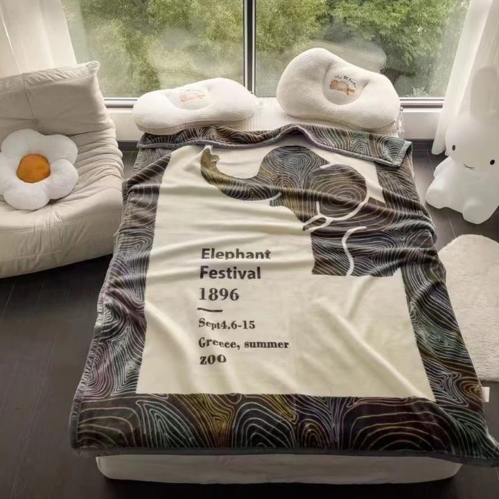 Imported Premium Quality Soft Coludy Raschel Double Ply Mink Blanket With Thik Satin Border -Latest Teenager Series - The Gharnish - A Unit of Satkala Creations