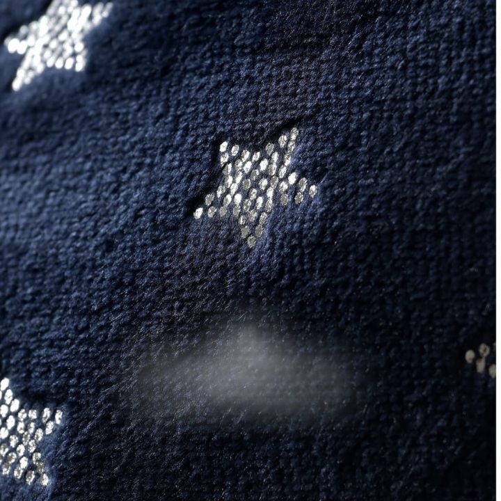 LUXURIOUS & PREMIUM QUALITY IMPORTED SOLID COLOUR METALLIC  STAR BLANKET with BACKSIDE SHERPPA - The Gharnish - A Unit of Satkala Creations