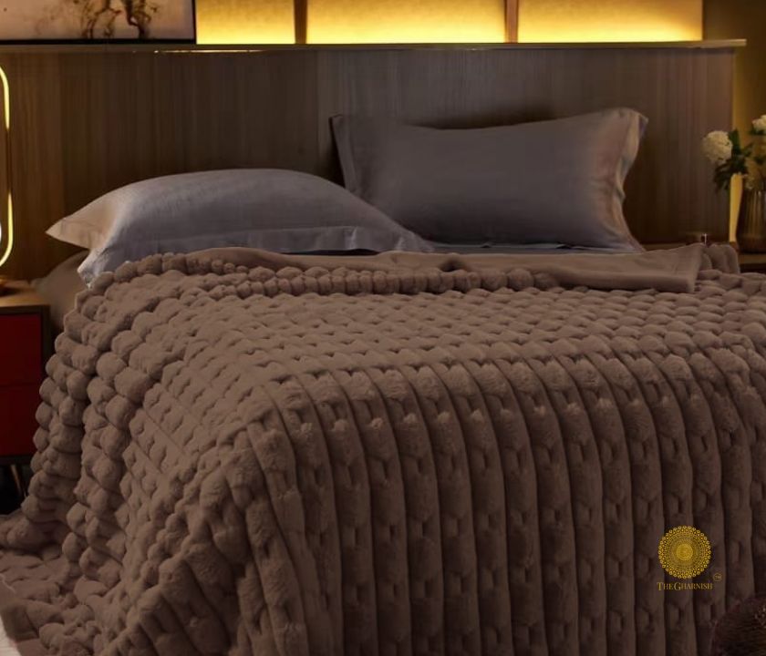 Indulge in ultimate luxury with our Rabbit Fur Style Supersoft Blanket. Crafted with premium rabbit fur, this blanket offers unparalleled softness and comfort. Perfect for those chilly nights, this blanket will keep you warm and cozy in style. Upgrade your bedding with this luxurious addition.