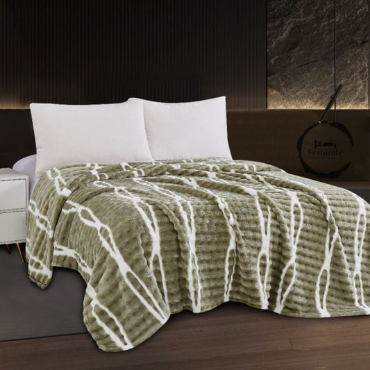 Super Soft Premium Rabbit Fur AC Blanket - The Gharnish - A Unit of Satkala Creations