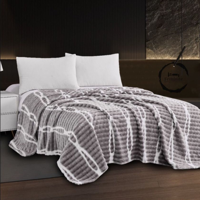 Super Soft Premium Rabbit Fur AC Blanket - The Gharnish - A Unit of Satkala Creations