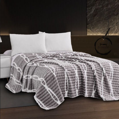 Super Soft Premium Rabbit Fur AC Blanket - The Gharnish - A Unit of Satkala Creations