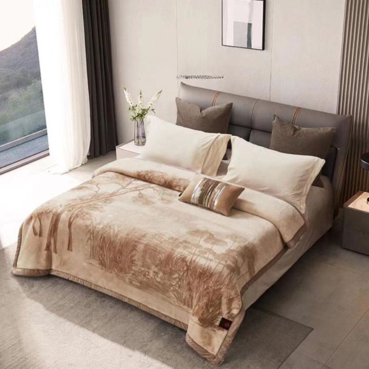 Cloudy Korean Mink Double Ply Blanket for Winter - The Gharnish - A Unit of Satkala Creations