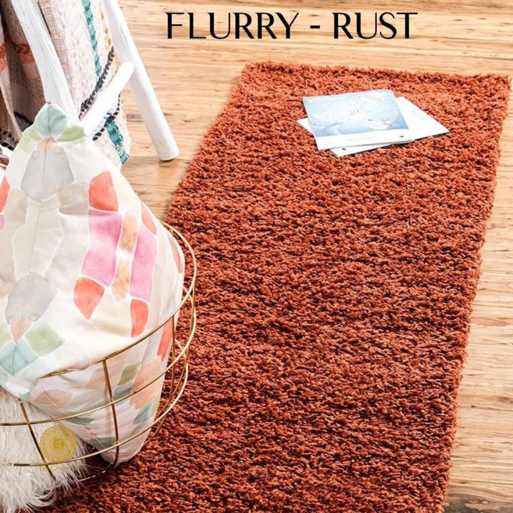 Grey Flurry bedside runner carpet by The Gharnish, featuring soft textured fabric ideal for home bedroom or hallway decor.