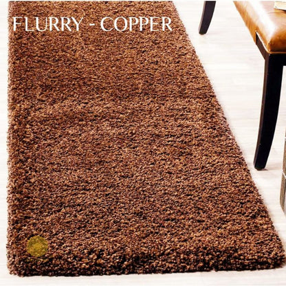 Grey Flurry bedside runner carpet by The Gharnish, featuring soft, plush texture ideal for home bedroom or hallway decor.