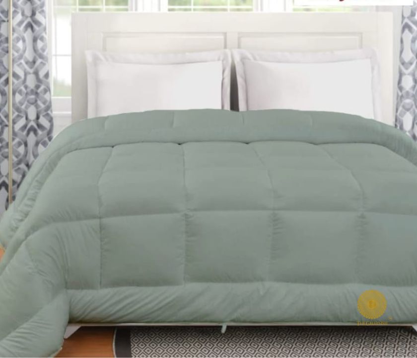 Double navy blue Supersoft Siliconised Micro Fabric All-Season Comforter by The Gharnish, cozy and lightweight for year-round comfort.