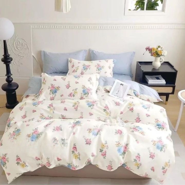 Romeo and Juliet penited pure cotton Ac Dohar Set of 4 pieces - The Gharnish - A Unit of Satkala Creations