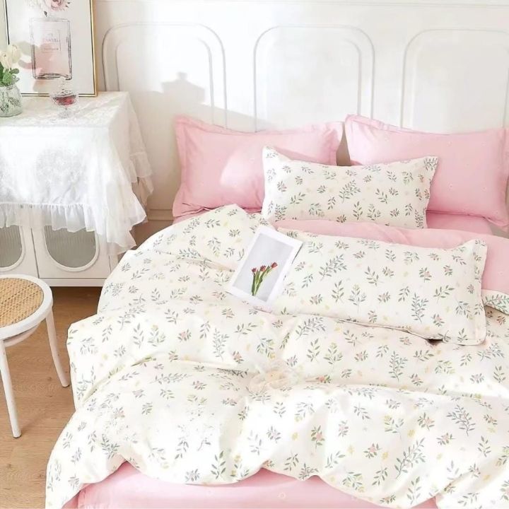 Romeo and Juliet penited pure cotton Ac Dohar Set of 4 pieces - The Gharnish - A Unit of Satkala Creations