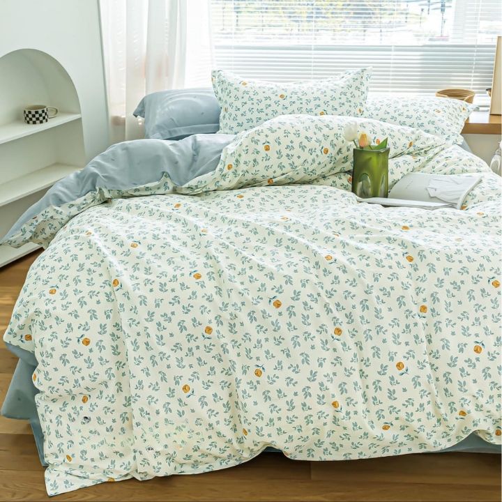 Romeo and Juliet penited pure cotton Ac Dohar Set of 4 pieces - The Gharnish - A Unit of Satkala Creations