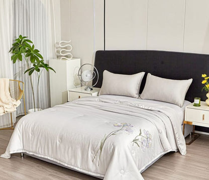 The Gharnish Ulta Luxurious Series imported all-weather comforter with plush fabric and elegant design for cozy sleep.