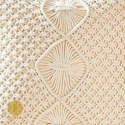 Pair of cotton rope knitted cushion covers by The Gharnish, soft textured cushion covers for home decor, pack of two.