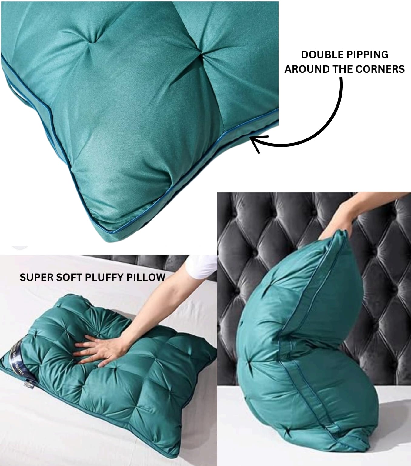 Fluffy and Luxurious Sleeping FAB Pillows - The Gharnish - A Unit of Satkala Creations