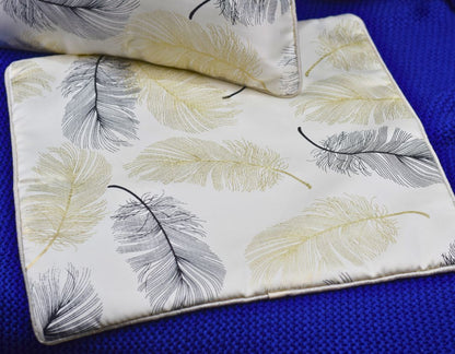 Leaf Printed Cushions Covers set of 2 - The Gharnish - A Unit of Satkala Creations