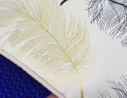 Leaf Printed Cushions Covers set of 2 - The Gharnish - A Unit of Satkala Creations