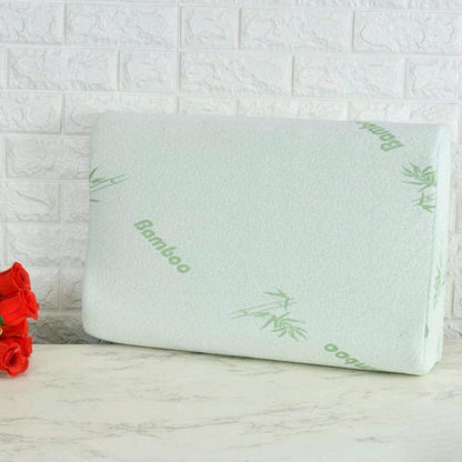 Memory Foam Bamboo Pillow for Comfort Neck,Head and Shoulder - The Gharnish - A Unit of Satkala Creations