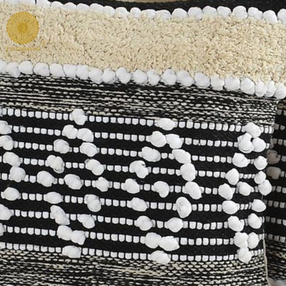 Set of 2 off-white cotton square cushion covers by The Gharnish, soft and stylish home decor accessories.