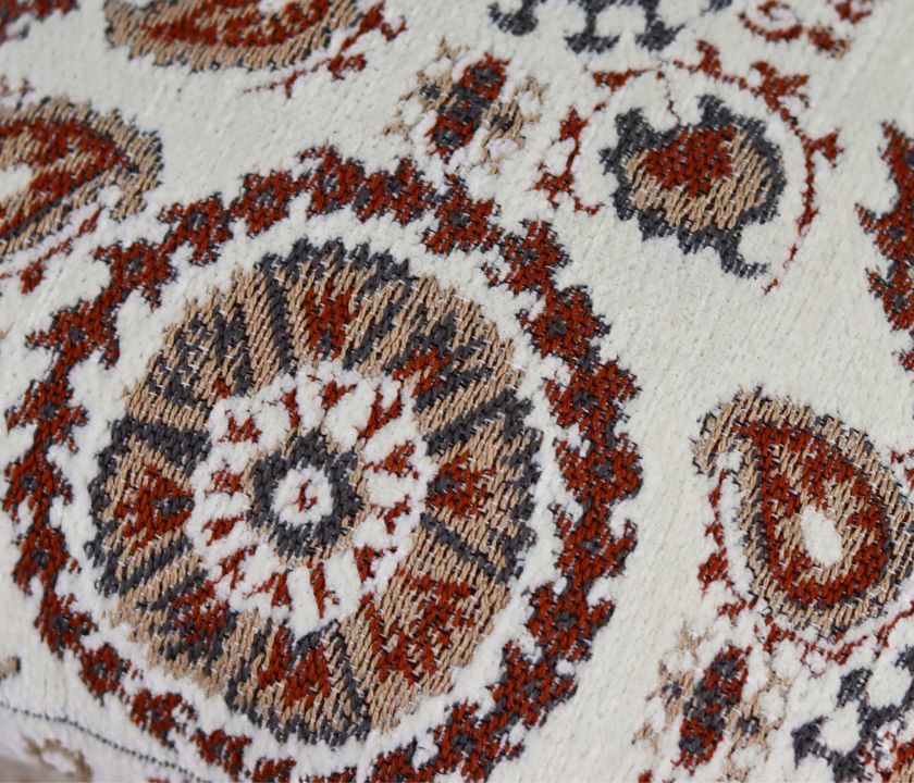 Pure Cotton Hanblocked Cushion Covers with Tussels - The Gharnish - A Unit of Satkala Creations