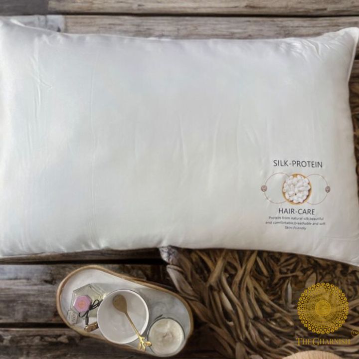 Silk Protien Super Soft Pillow Pair - The Gharnish - A Unit of Satkala Creations