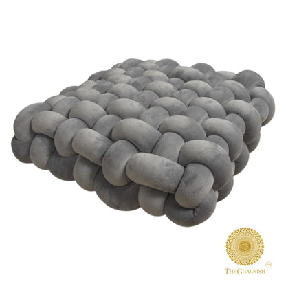 Premium Square Criss Cross Cushion Set of 1pc - The Gharnish - A Unit of Satkala Creations