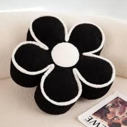 Colorful flower plush seat cushion by The Gharnish featuring soft, decorative floral design for added comfort and style.