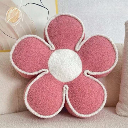 Flower plush seat cushion by The Gharnish with soft, colorful fabric and floral design, perfect for adding comfort and style.