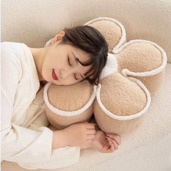 Colorful flower plush seat cushion by The Gharnish, soft and decorative cushion for added comfort and style.