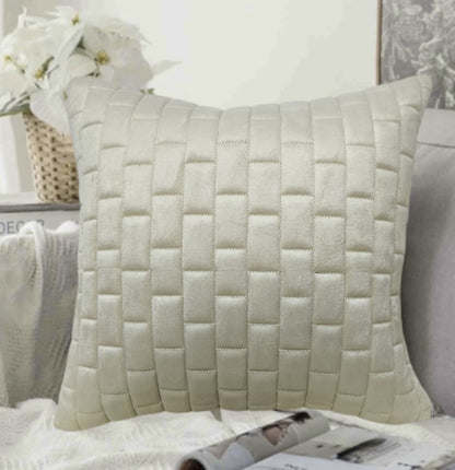 Brick Pattern Premium Heavy Cushion Cover - The Gharnish - A Unit of Satkala Creations