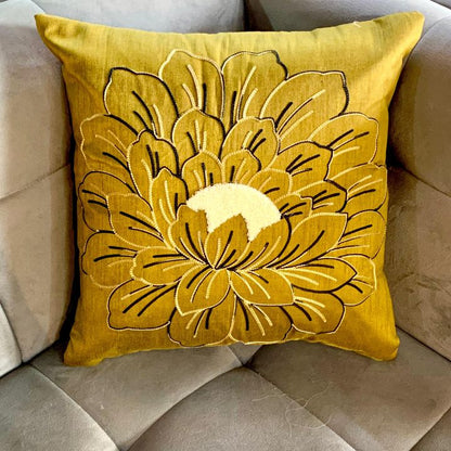 Pure Cotton Embroidery Cushion Covers – Set of 5 - The Gharnish - A Unit of Satkala Creations