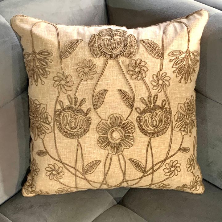 Pure Cotton Embroidery Cushion Covers – Set of 5 - The Gharnish - A Unit of Satkala Creations