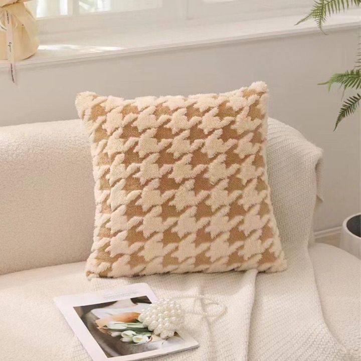 Set of two super soft velvet cushion covers by The Gharnish, stylish and plush home decor cushions with elegant texture.