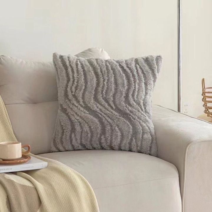 Set of two super soft velvet cushion covers by The Gharnish, stylish and plush for cozy home decor.