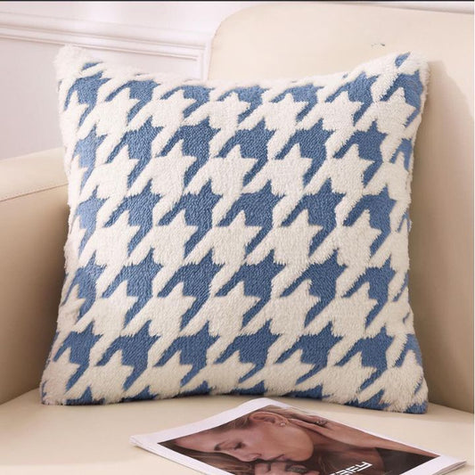 Set of two super soft velvet cushion covers by The Gharnish, featuring plush fabric and elegant design for cozy home decor.
