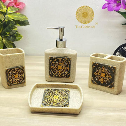 Elegance Ceramic Dispenser Set - The Gharnish - A Unit of Satkala Creations