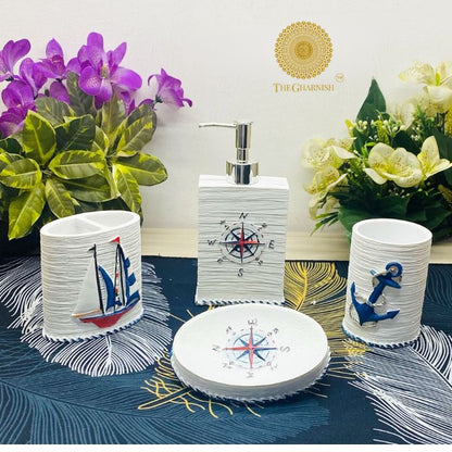 Elegance Ceramic Dispenser Set - The Gharnish - A Unit of Satkala Creations