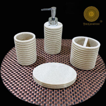 Elegance Ceramic Dispenser Set - The Gharnish - A Unit of Satkala Creations