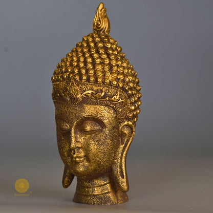 Elegant Buddha face showpiece for home and office, Vastu-friendly gods figurine by The Gharnish, ideal for spiritual decor.