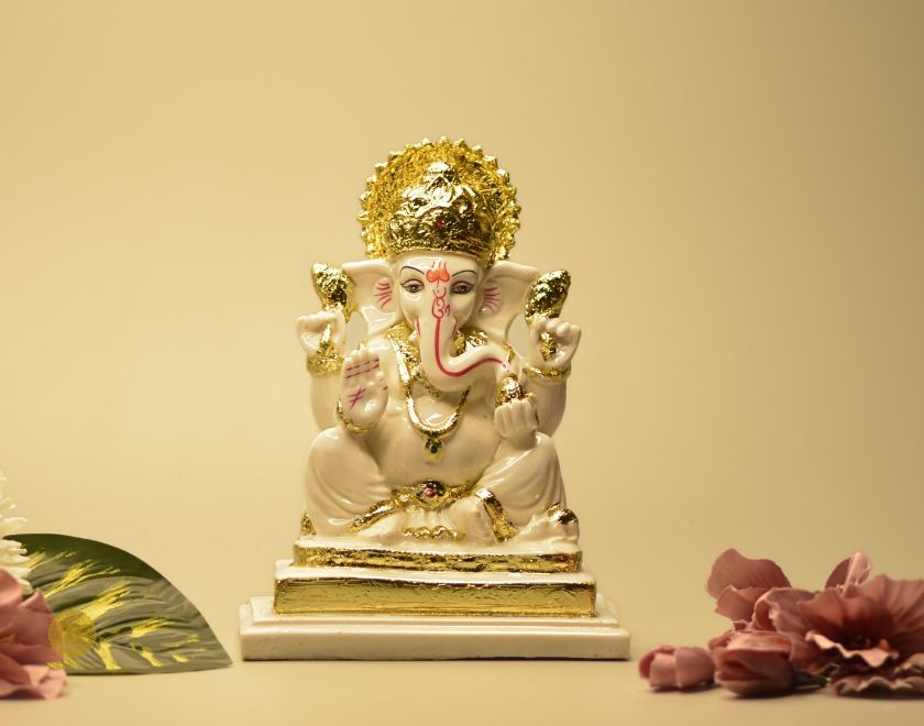 Heavy Ganesha Gods figurine by The Gharnish, detailed Hindu deity statue with intricate design and traditional symbolism.