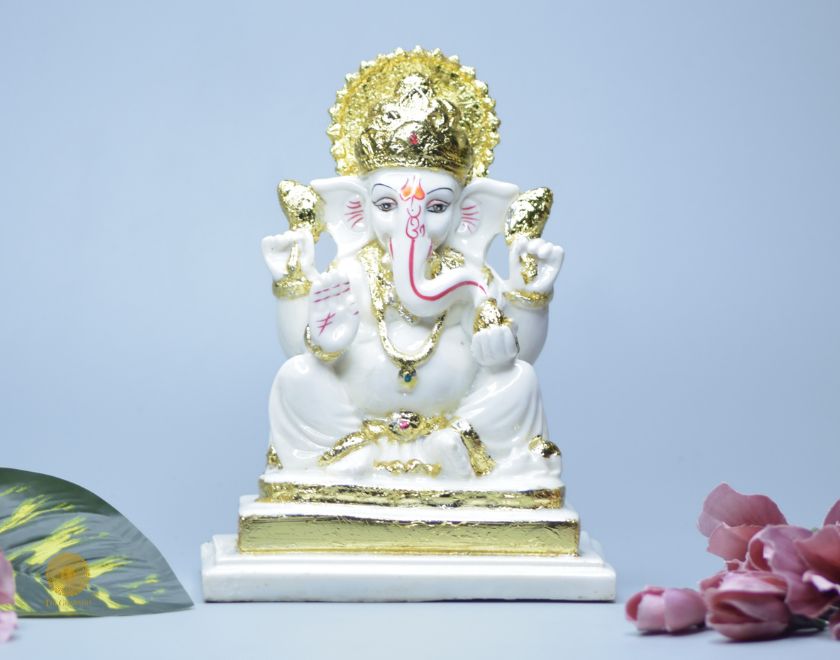 Ganesha heavy statue, The Gharnish gods figurine featuring detailed craftsmanship and traditional design.