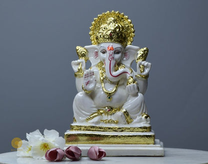 Heavy Ganesha Gods figurine statue by The Gharnish, detailed Hindu deity sculpture with intricate craftsmanship.