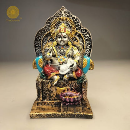 Lord Kuber Statue for Wealth and Harmony | Kuber Resin Murti for Home - The Gharnish - A Unit of Satkala Creations