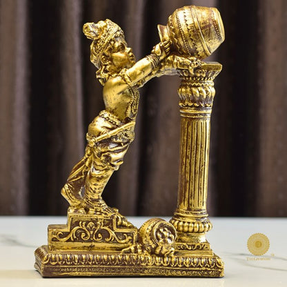 Makhanchor Bal Gopal Statue - The Gharnish - A Unit of Satkala Creations