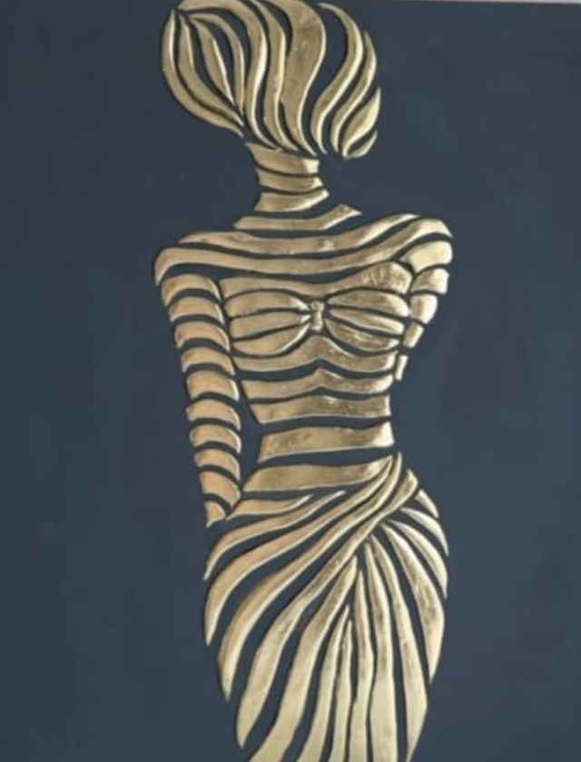 Wooden Textured Modern Wall Art - The Gharnish - A Unit of Satkala Creations