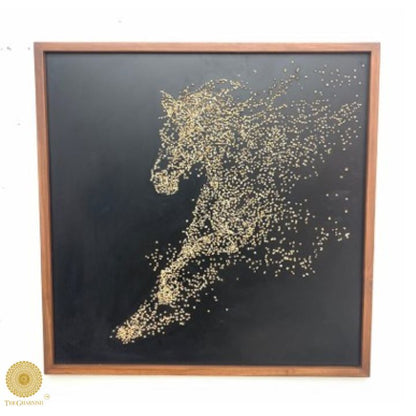 Premium Stallion Spirit Horse wall art by The Gharnish, 36x36 inches, featuring detailed horse imagery for modern home decor.