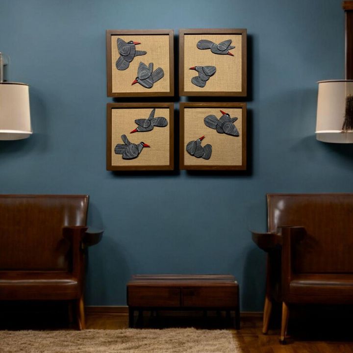 Wooden Bird Wall Art – Nature’s Elegance on Your Walls - The Gharnish - A Unit of Satkala Creations